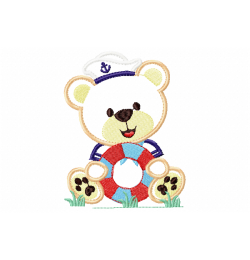 Sailor Bear Embroidery Design Sailor Bear Embroidery Design