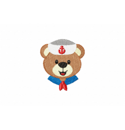 Sailor Bear Head Embroidery Design Sailor Bear Head Embroidery Design