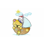 Baby Sailor Bear Embroidery Design