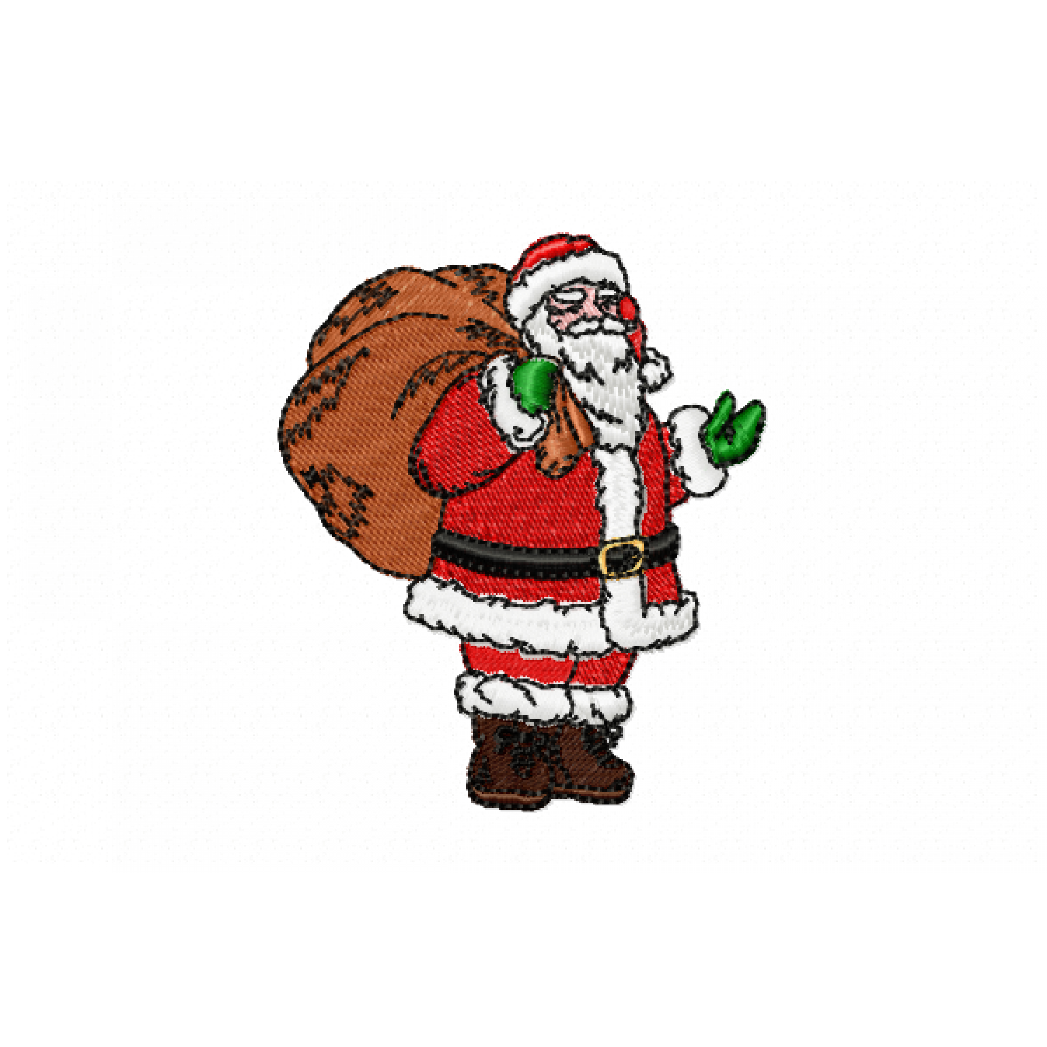 Santa Embroidery Design