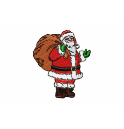 Santa Embroidery Design