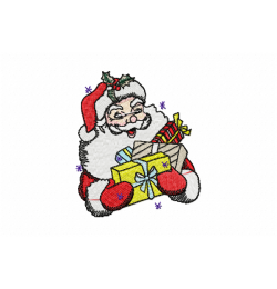Santa Embroidery Design