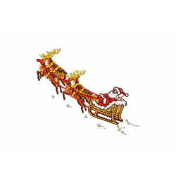 Santa Embroidery Design