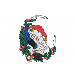 Santa Embroidery Design