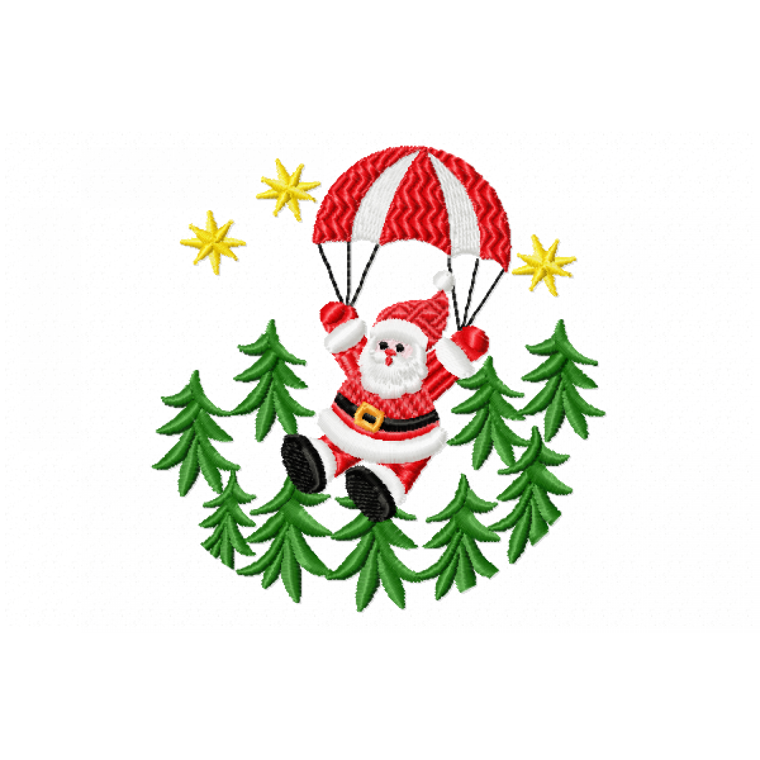 Santa Embroidery Design