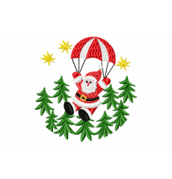 Santa Embroidery Design