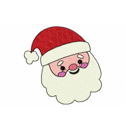 Santa face Embroidery Design