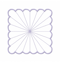 Scallop Embroidery Design