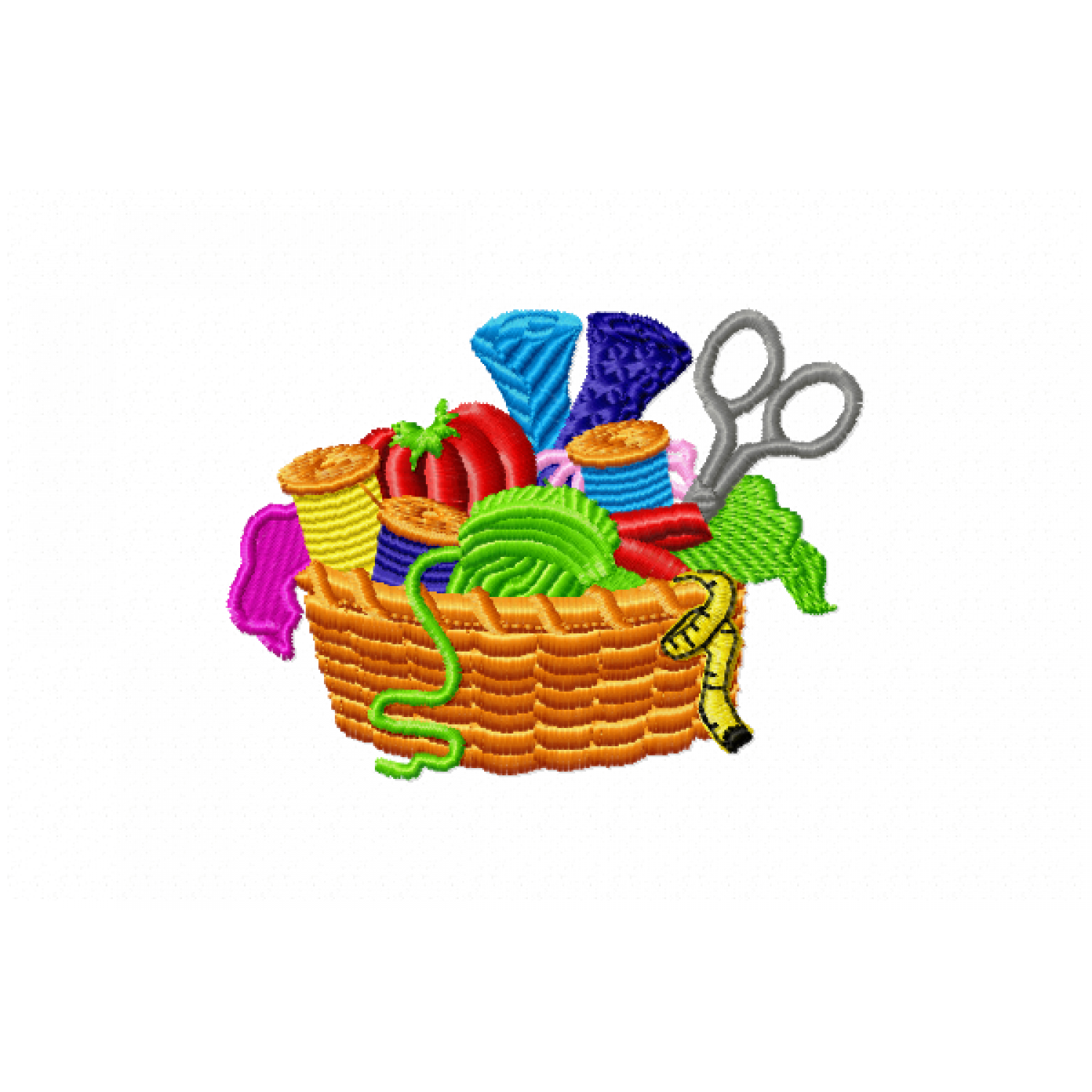 Sewing Basket Embroidery Design
