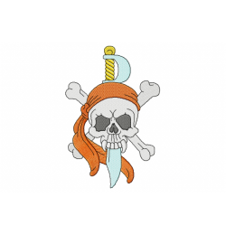 Skull Embroidery Design