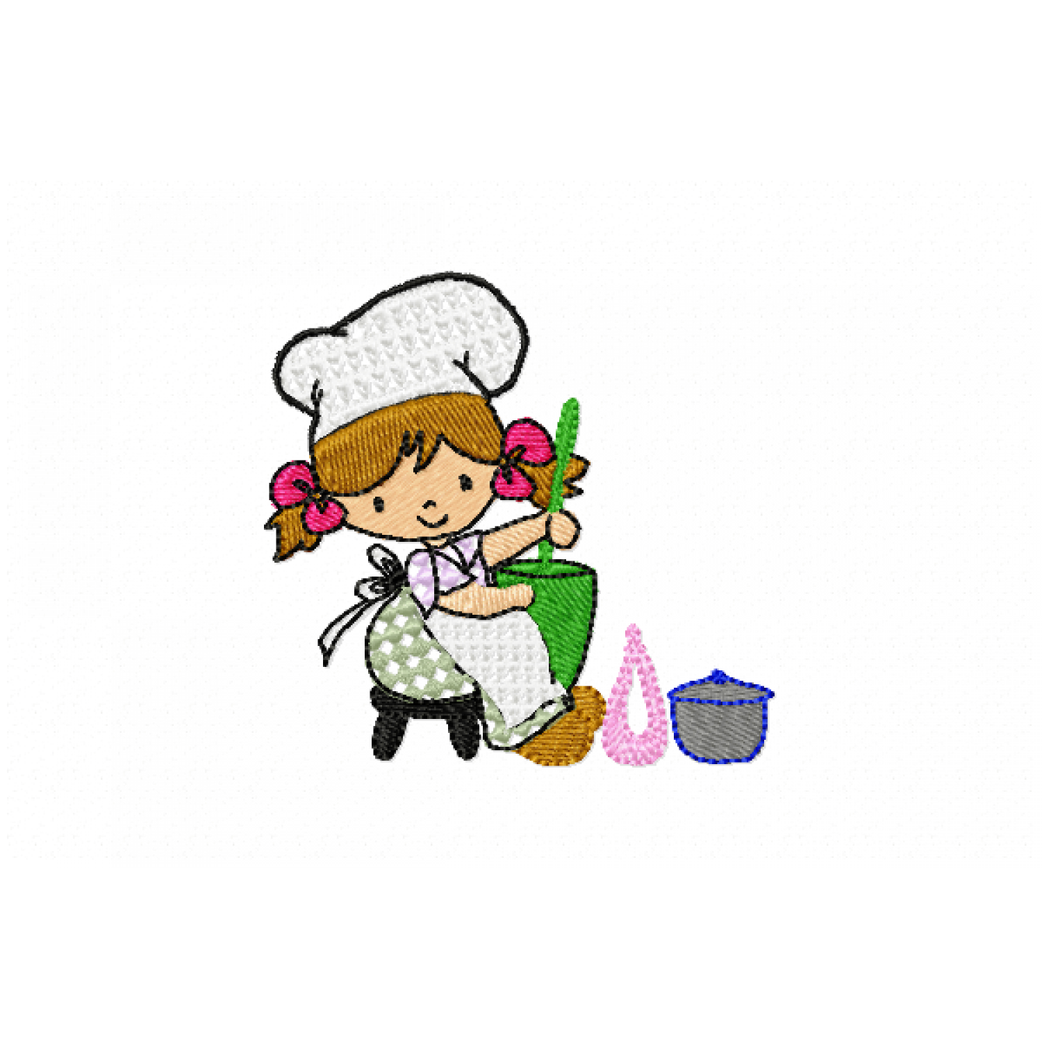 Small cooker Embroidery Design