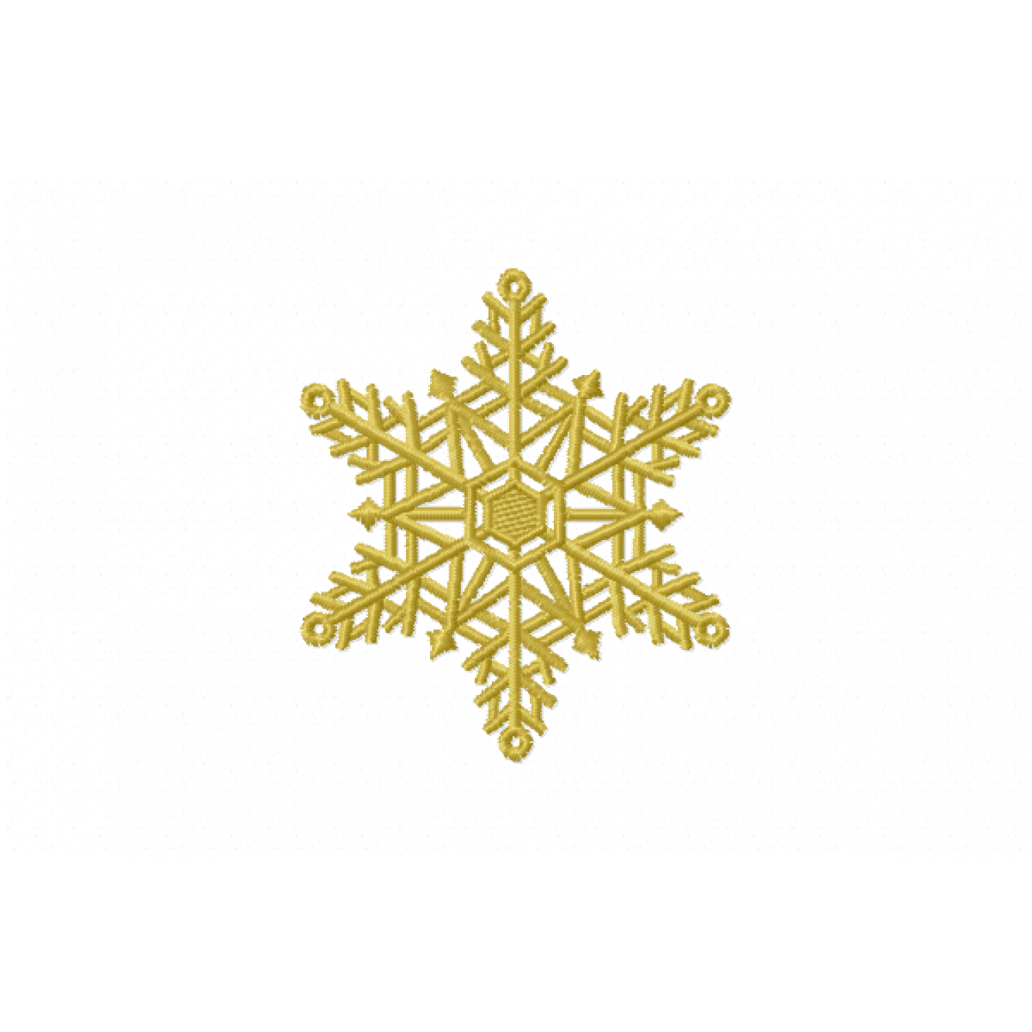 Snow Crystal Embroidery Design