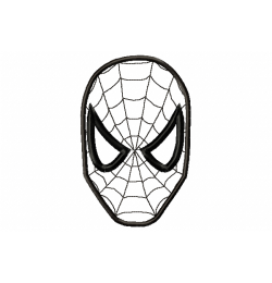 Superhero Face Applique Embroidery Design 5x7