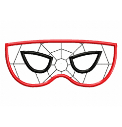 Superhero Mask Embroidery Design 5x7