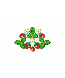 Strawberry Embroidery Design Strawberry Embroidery Design