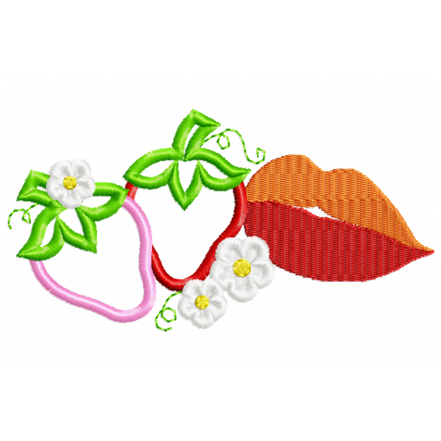 Strawberry Free Embroidery Design 5x7 PES JEF
