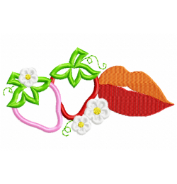 Strawberry Free Embroidery Design 5x7 PES JEF