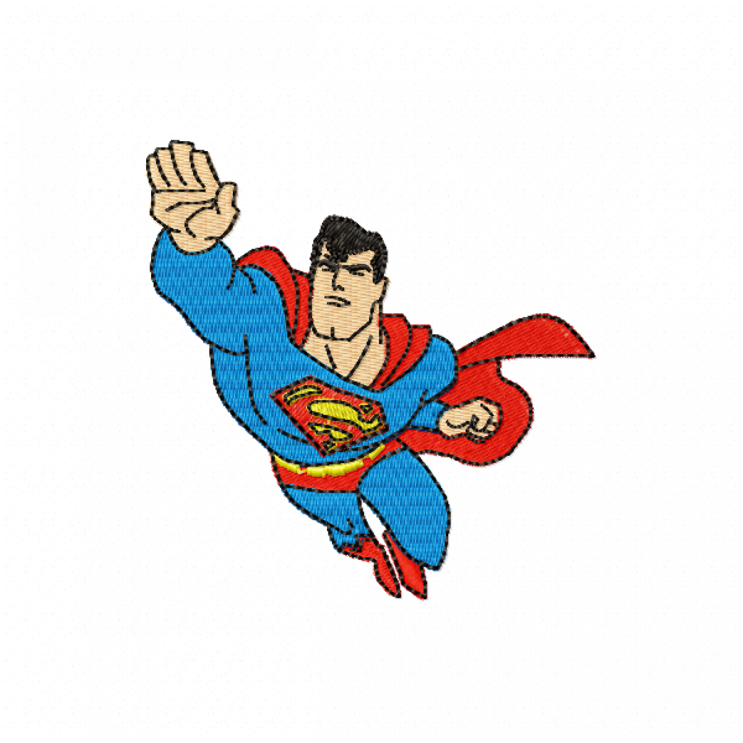 Superman Embroidery Design
