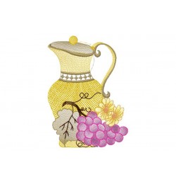 Beautiful Tea Pot Embroidery Design Beautiful Tea Pot Embroidery Design