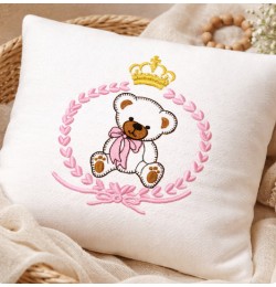 Teddy Bear Applique Embroidery Design 5x7