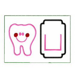 Tooth Fairy ITH in the hoop embroidery Design