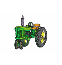 Tractor Embroidery Design 4x4
