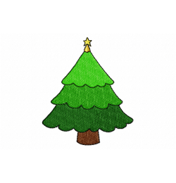 Tree christmas Embroidery Design