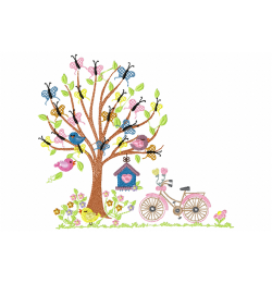 Tree Embroidery Design