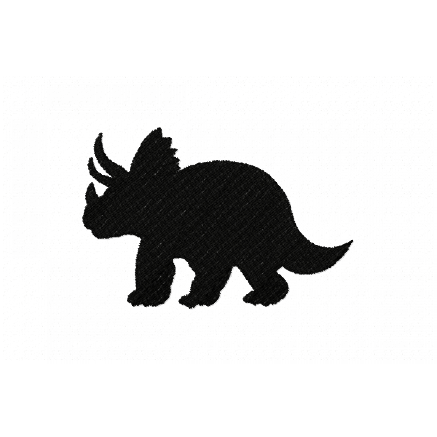 Triceratops Embroidery Design