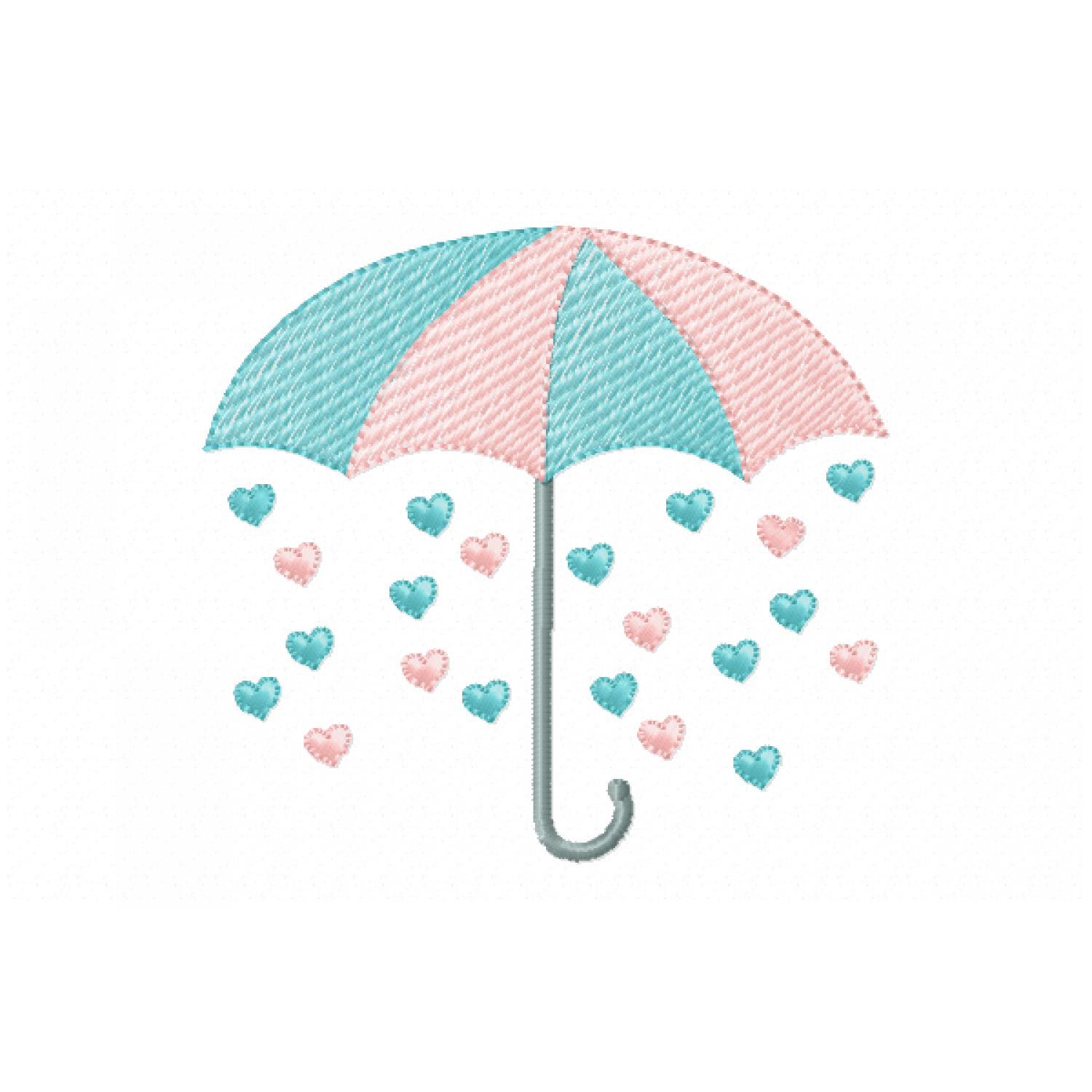 Umbrella Embroidery Design