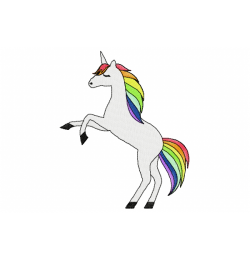 Free Unicorn Embroidery Design 5x7 