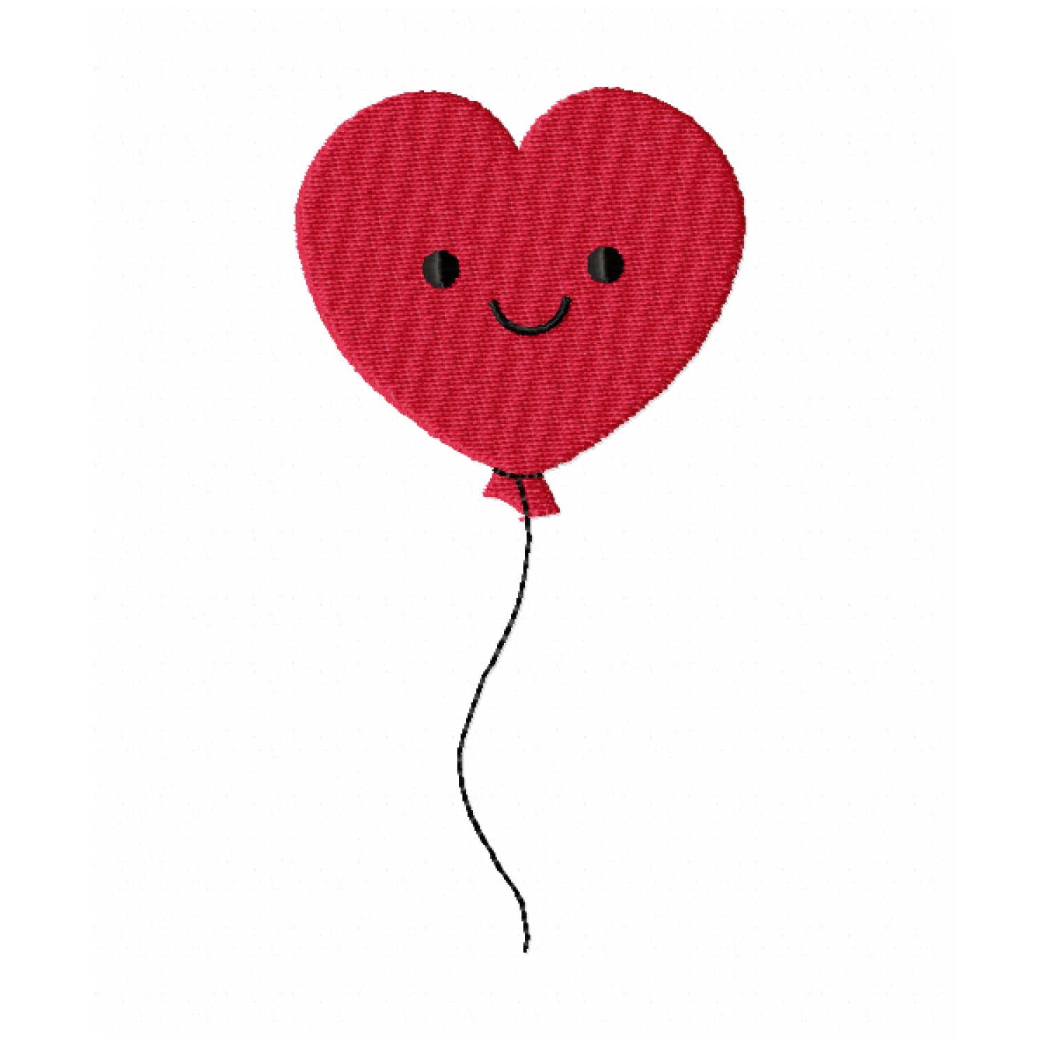 Heart Balloon Embroidery Design