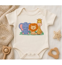 Adorable Safari Trio Embroidery Design