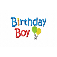 Baby Boy Birthday Embroidery Design 4x4