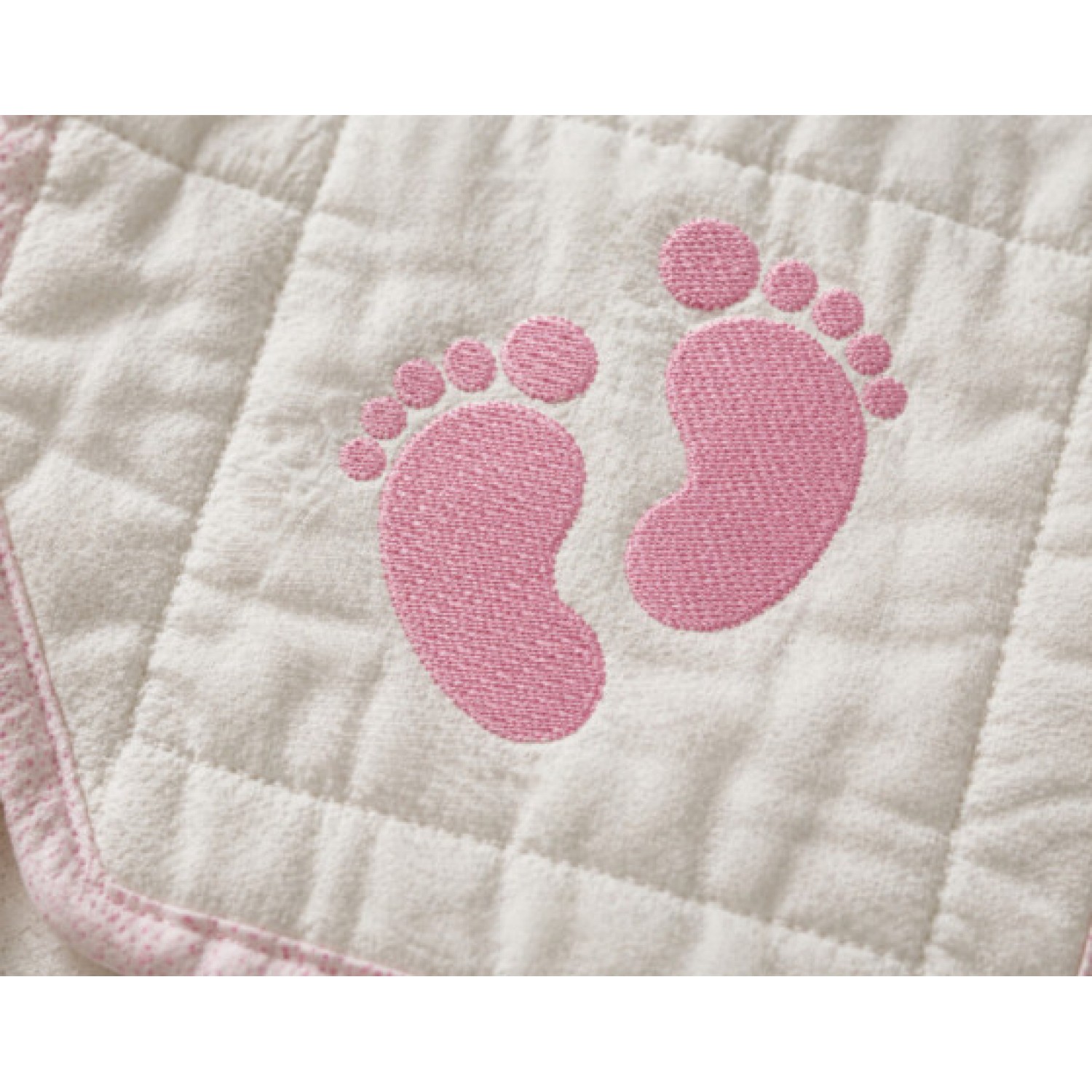 Baby Feet Embroidery Design 5x7