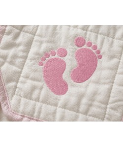 Baby Feet Embroidery Design 5x7