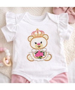 Baby Girl Bear Embroidery Design Baby Girl Bear Embroidery Design