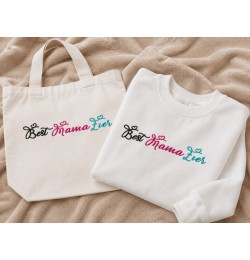 Cute Best Mama Ever Embroidery Design 5x7
