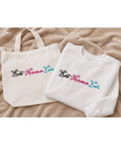 Cute Best Mama Ever Embroidery Design 5x7