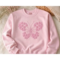 Blossom Butterfly Embroidery Design