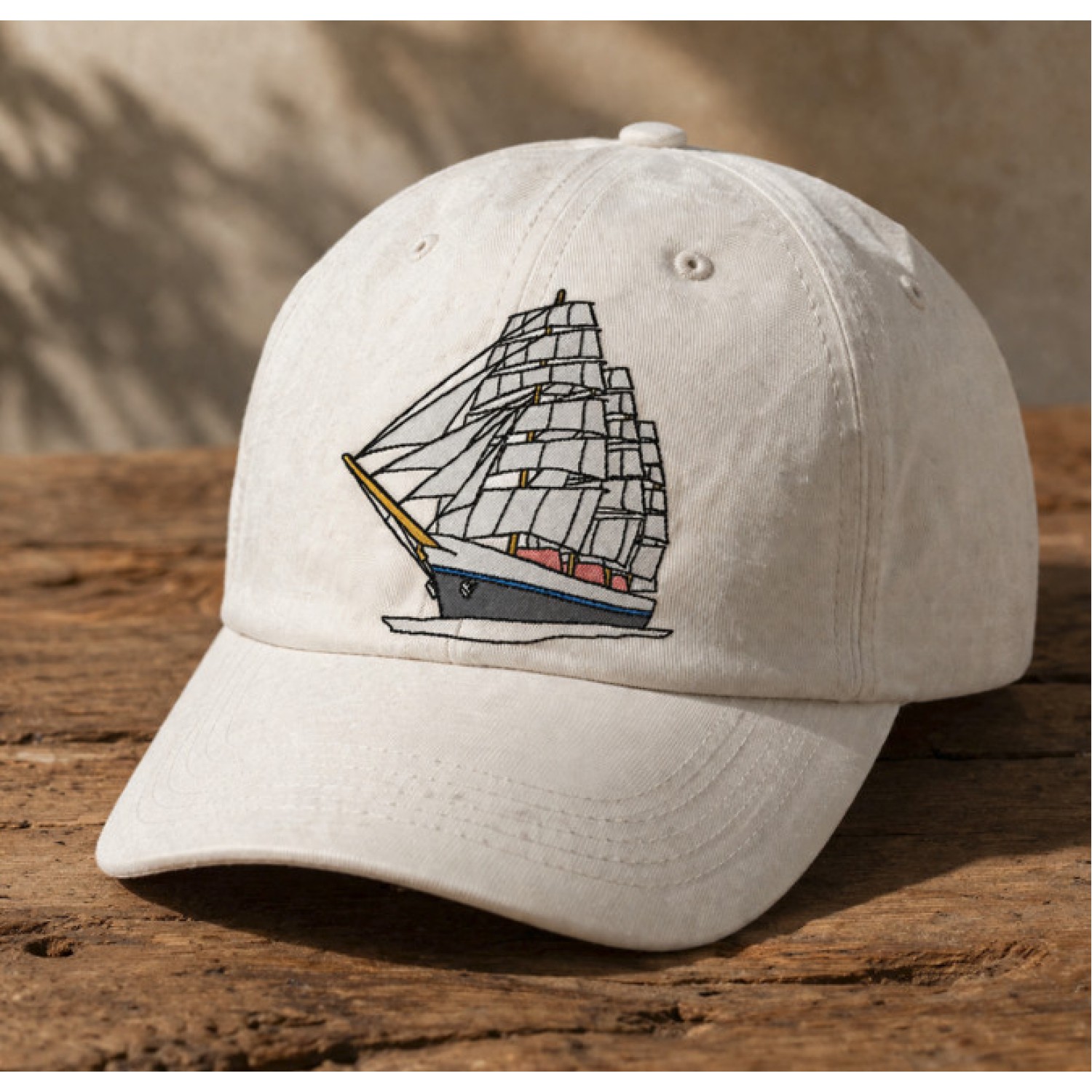 Classic Sailing Ship Embroidery Design