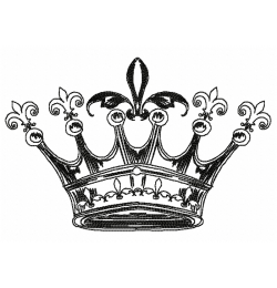 Crown Embroidery Design