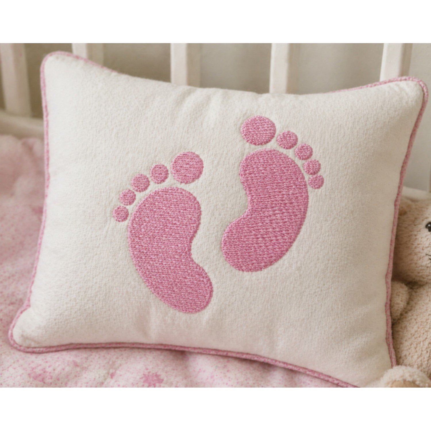 Cue Baby Feet Embroidery Design 4x4