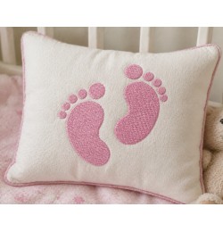 Cue Baby Feet Embroidery Design 4x4