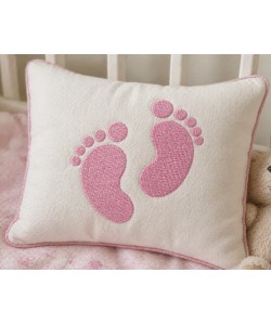 Cue Baby Feet Embroidery Design 4x4