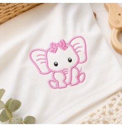 Baby Girl Elephant Embroidery Design