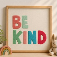 Cute Be Kind Embroidery Design 5x7