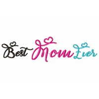Cute Best Mom Ever Embroidery Design 4x4