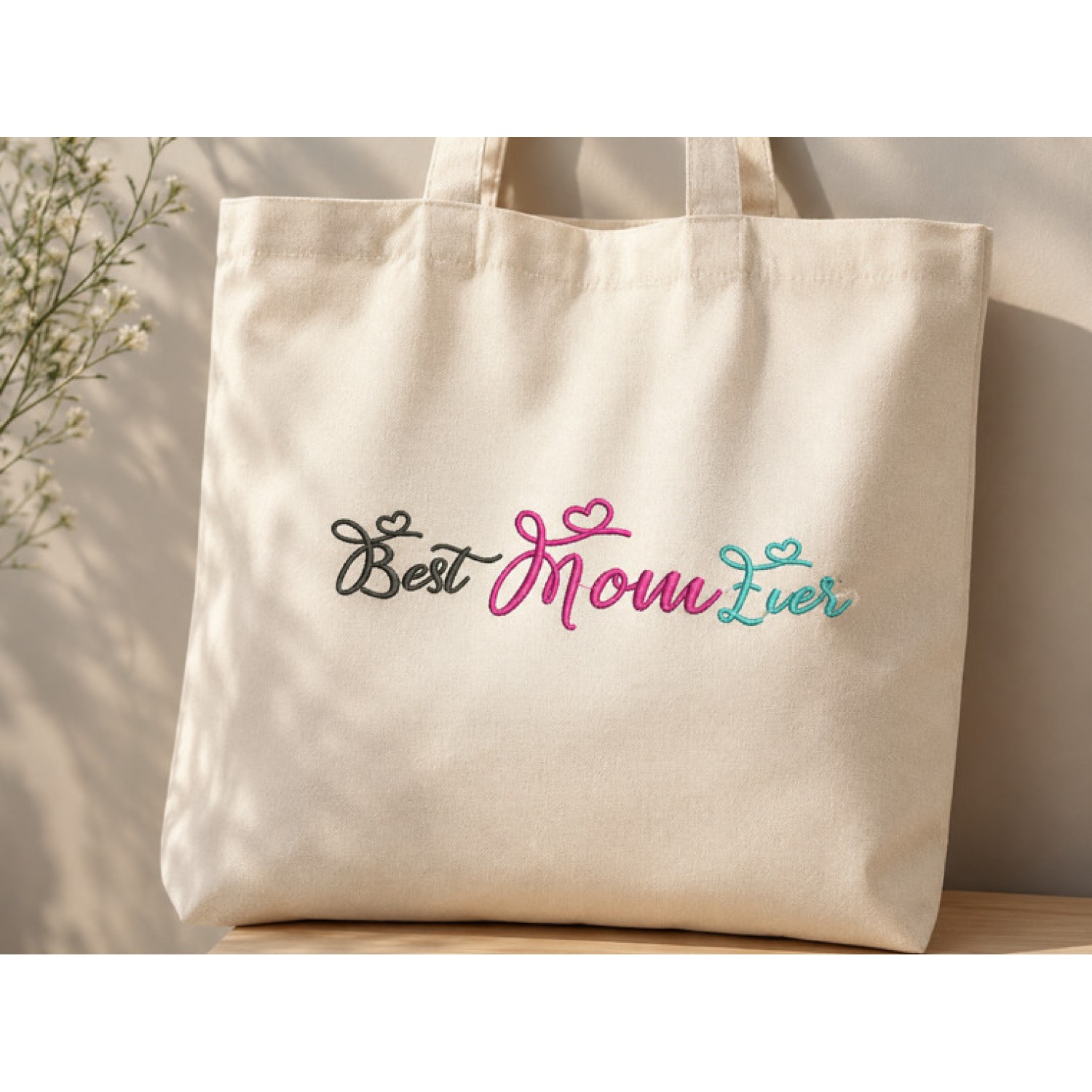 Cute Best Mom Ever Embroidery Design 5x7