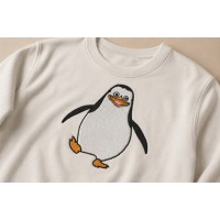 Cute Happy Penguin Embroidery Design